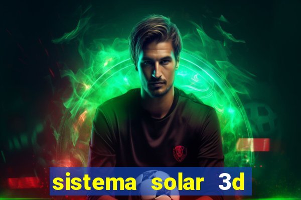 sistema solar 3d em movimento