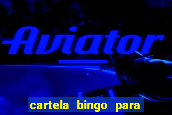 cartela bingo para cha de cozinha imprimir gratis