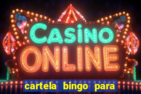 cartela bingo para cha de cozinha imprimir gratis