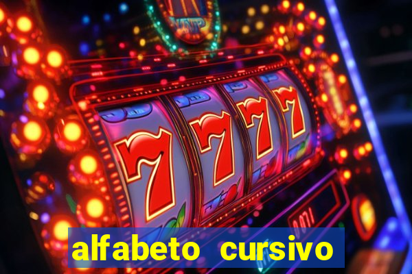 alfabeto cursivo para treinar caligrafia