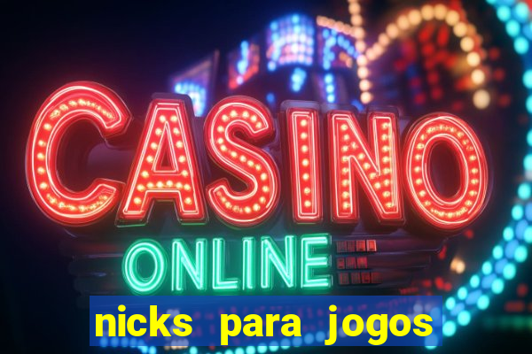 nicks para jogos de tiro