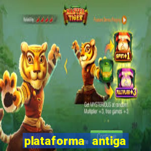 plataforma antiga de jogos