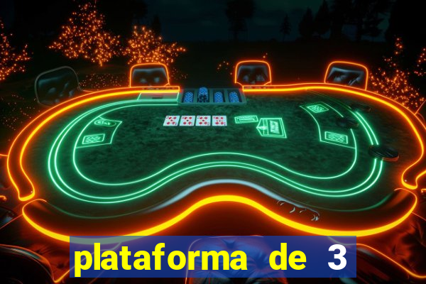 plataforma de 3 reais jogo