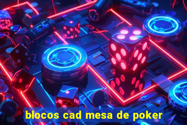 blocos cad mesa de poker