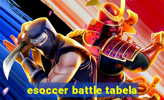 esoccer battle tabela