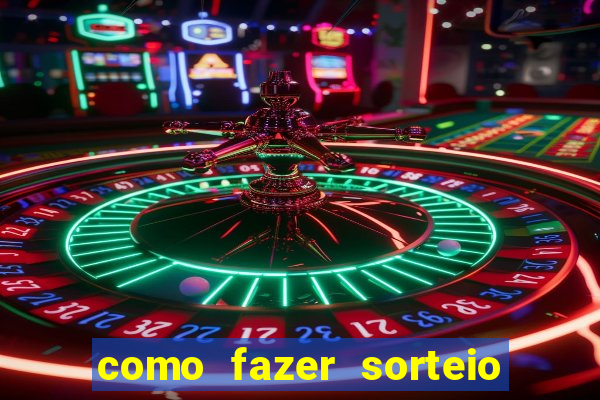 como fazer sorteio de cores online