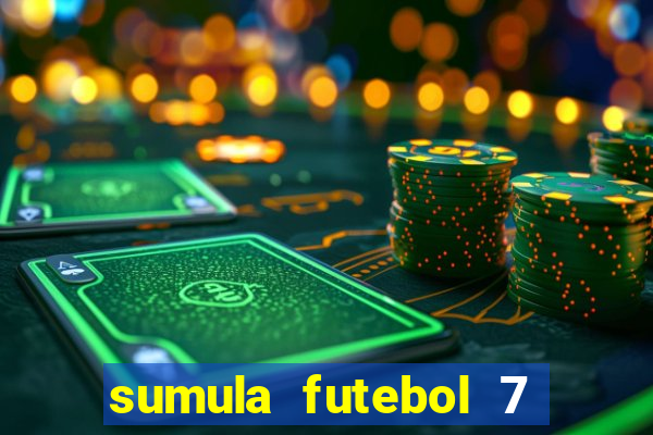 sumula futebol 7 society excel