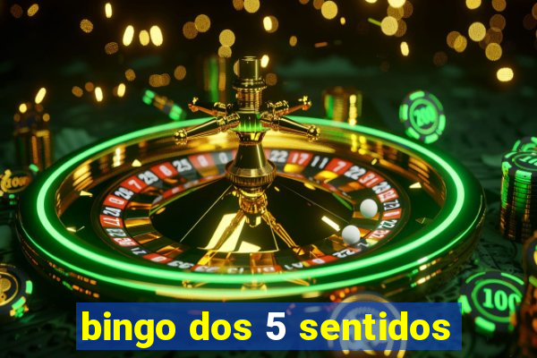 bingo dos 5 sentidos