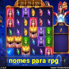 nomes para rpg