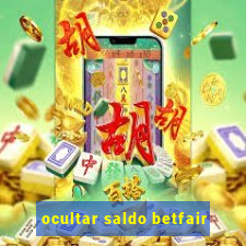 ocultar saldo betfair