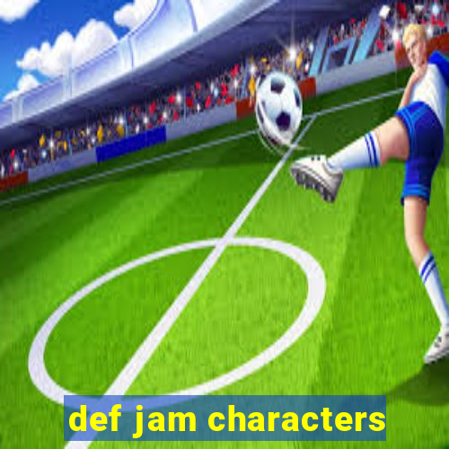 def jam characters