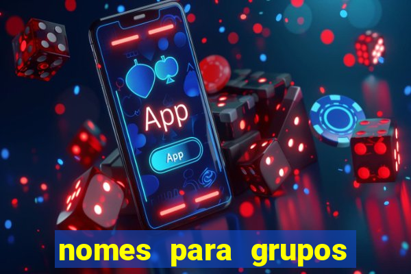 nomes para grupos de loteria no zap