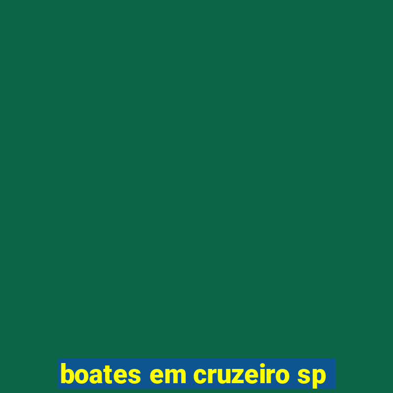 boates em cruzeiro sp