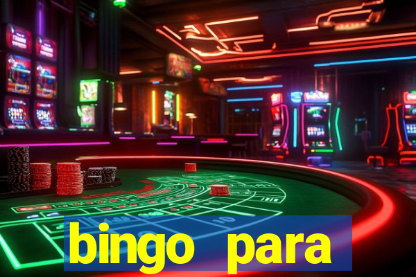 bingo para despedida de solteira para imprimir