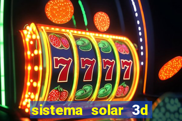 sistema solar 3d em movimento